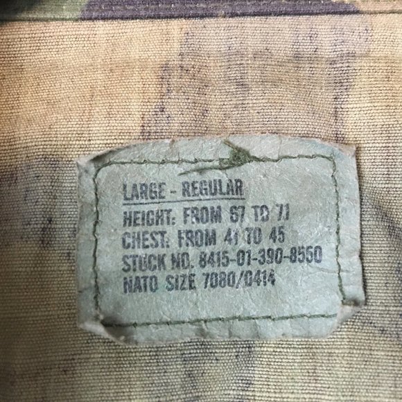 Hunting Vest L Vtg Mens Military Tactical Multipocket Green Camo ERDL Woodland - Picture 2 of 12